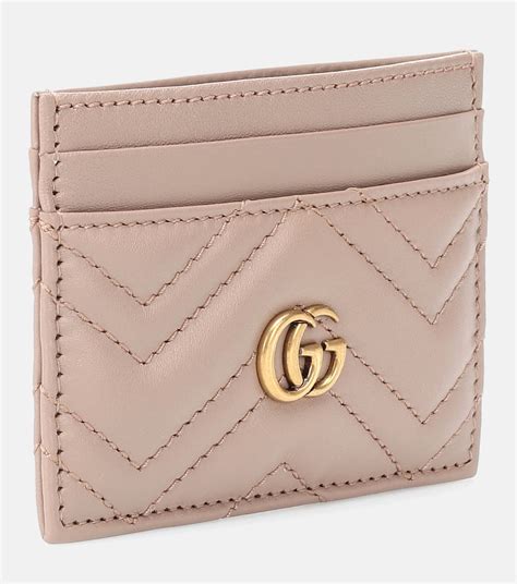 pink gucci marmont cardholder|Gucci card holder with snake.